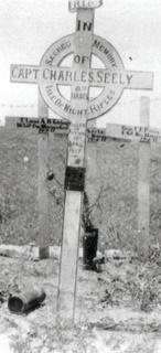Original grave marker Capt C Seely